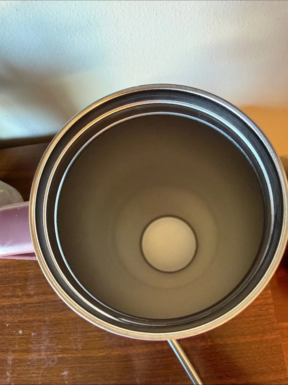 Matte Dusty Rose Travel Tumbler with Handle and Straw - Picture 5 of 9